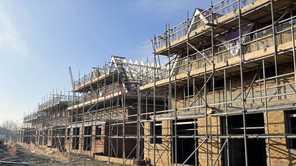 Scaffolding For New Build Estate